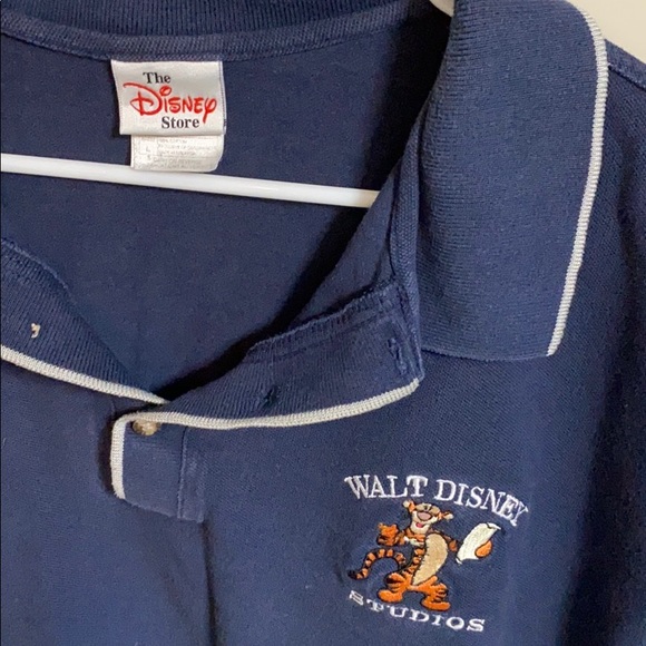 Walt Disney Studios vintage Tigger polo shirt sz L - Picture 2 of 3